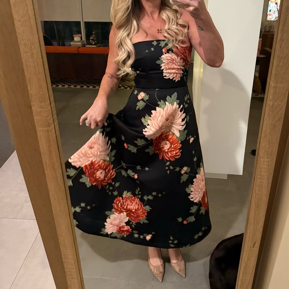 Sau Lee Floral Strapless Dress - worn once - Picture 3 of 4